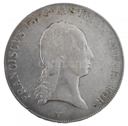Ausztria 1818V Tallér Ag 'I. Ferenc' Velence (28,02g) T:2- kis ph. / Austria 1818V Thaler Ag 'Franz I' Venice (28,02g) C:VF small edge error Krause KM#2162