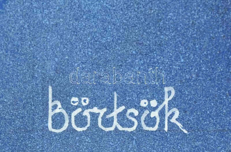 Börtsök László (?-?). Revisio, iustitiam populis nostris! Pereat pax dictatorie facta! (...). Irredenta, a trianoni béke elleni, nemzetközi diákkonferenciát hirdető propaganda plakát terve, 1933. Tempera, ceruza, papír. Jelzett. Lap - Image 3