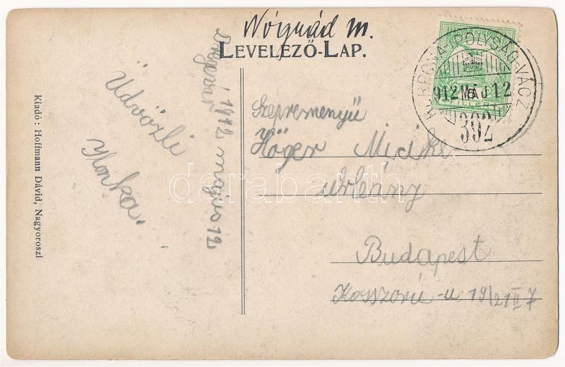 1912 Nagyoroszi, vasútállomás, Hermina Henger mű malom. Hoffmann Dávid kiadása - Image 2