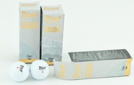 Crivit 3x3 db golf labda, eredeti dobozában