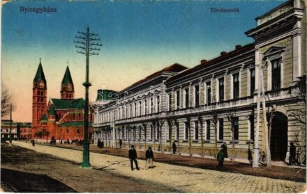 Nyíregyháza, törvényszék. Vasúti levelezőlapárusítás 16. 1916. (fl)