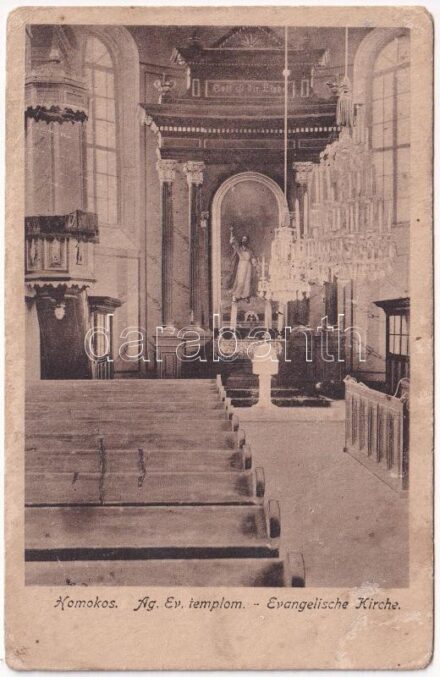 Homokos, Mramorak; Evangélikus templom, belső / Evangelische Kirche / Lutheran church, interior (b)