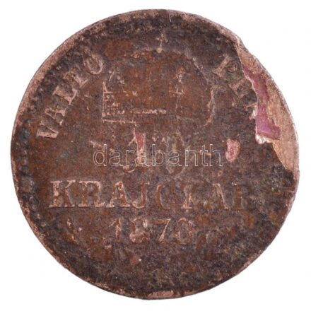 1870GYF 10kr Ag 'Váltó Pénz' T:3- Adamo M10.1