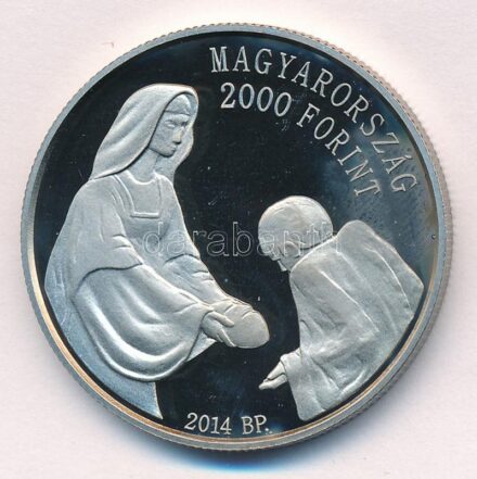 2014. 2000Ft Cu-Ni 'Magyar Máltai Szeretetszolgálat 25. évfordulója' T:PP ujjlenyomat