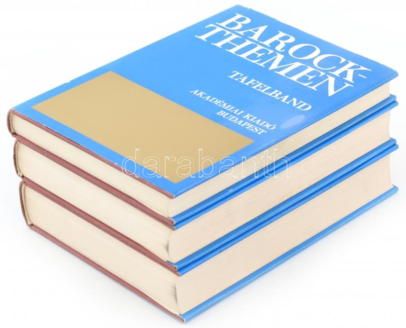 Pigler, Andor: Barockthemen. Eine Auswahl von Verzeichnissen zur Ikonographie des XVII. und XVIII. Jahrhunderts. I-III. köt. Bp., 1974, Akadémiai. 556 + 650 + 344 p. Német nyelven. Második, bővített kiadás. Kiadói egészvászon-kötés, - Image 4