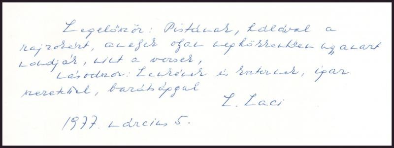 Lator László: Az egyetlen lehetőség. Versek. Varga Hajdú István grafikus, festőművész illusztrációival. Békéscsaba, 1976., Megyei Könyvtár, 5 sztl. lev. Első kiadás. Kiadói papírkötés. Számozott (21./250) példány. A