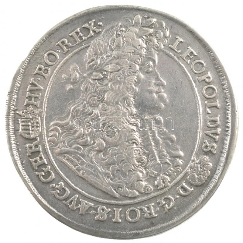 1691K-B Tallér Ag 'I. Lipót' Körmöcbánya (28,03g) T:2 ph. / Hungary 1691K-B Thaler Ag 'Leopold I' Kremnitz (28,03g) C:XF edge error Huszár: 1372., Unger II.: 1020. - Image 2