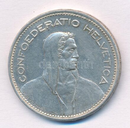Svájc 1966B 5Fr Ag T:2 Switzerland 1966B 5 Francs Ag C:XF Krause KM#40