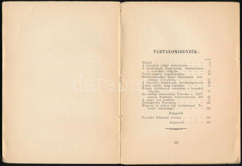 Borbély István: A régi Torockó. Cluj/Kolozsvár,1927., Minerva-ny., 175+1 p. Kiadói papírkötés, a borítón apró folttal, kis szakadással, névbejegyzéssel, intézményi bélyegzőkkel, az utolsó lapon ceruzás jegyzettel. - Image 3