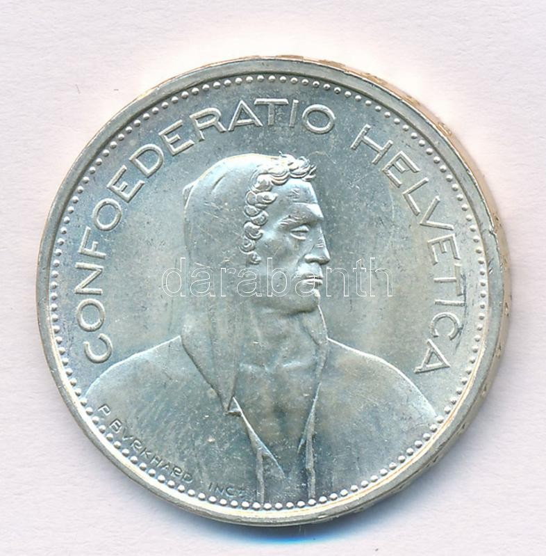 Svájc 1967B 5Fr Ag T:1-,2 Switzerland 1967B 5 Francs Ag C:AU,XF Krause KM#402