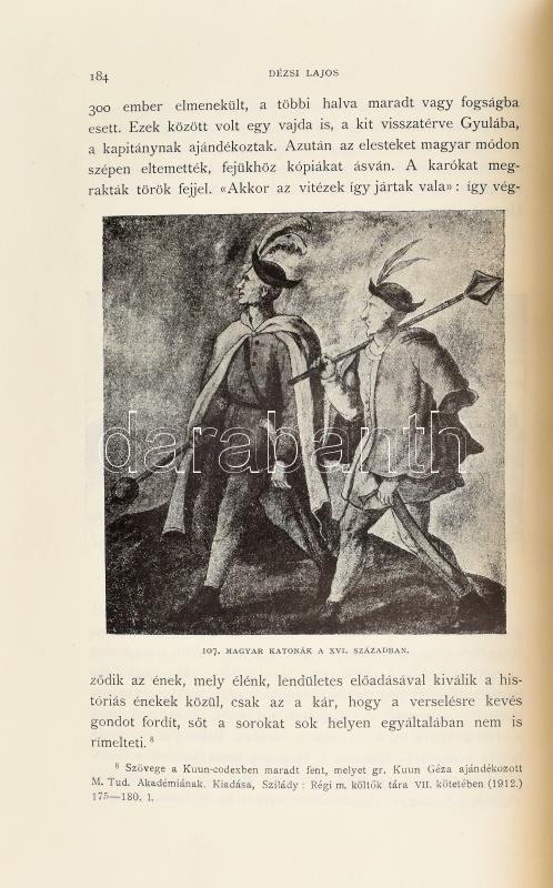 Dézsi Lajos: Tinódi Sebestyén 1505?-1556. Magyar Történeti Életrajzok. XXVIII. évf. II. 4-5. füzet. Szerk.: Dézsi Lajos. Bp., 1912., Athenaeum, 4+229 p.+11 t. Oldalszámozáson belül gazdag képanyaggal illusztrált. Kiadói - Image 4