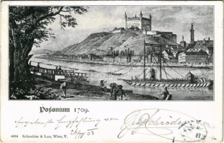 1903 Pozsony, Pressburg, Bratislava; Posonium 1709. Schneider & Lux 4004. (EK)