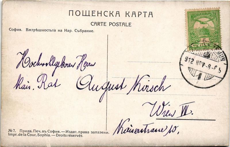 1912 Sofia, Sophia, Sofiya; Inside of the National Assembly, parliament interior - Image 2