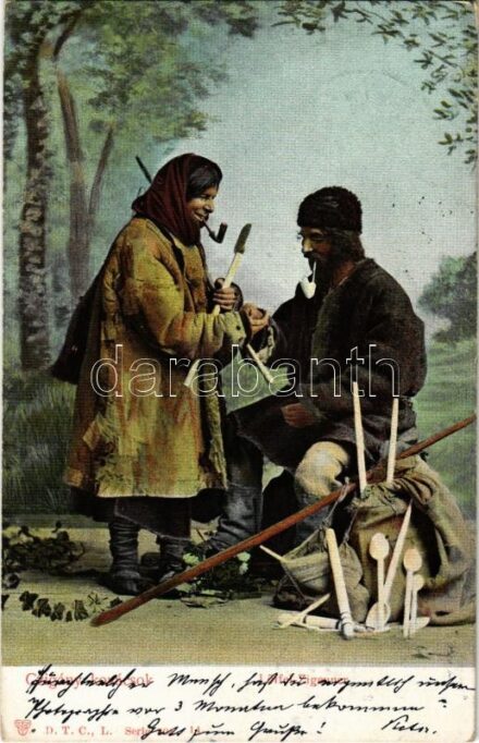 1905 Cigány kovácsok / Löffel Zigeuner / Gypsy folklore