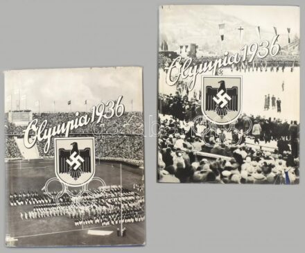 1936 Olympia 1936. Die XI. Olympischen Spiele in Berlin und Garmisch-Partenkirchen. Band I-II. Band I. Die Olympischen Winterspiele Vorschau auf Berlin. Band II. Die XI. Olympischen Spiele in Berlin 1936. Herausgegeben vom Cigaretten-Bilderdienst.