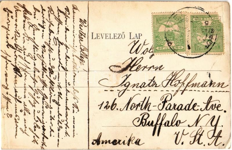 Pécel, Kelecsényi kastély. Szamek Dávid kiadása (szakadás / tear) - Image 2