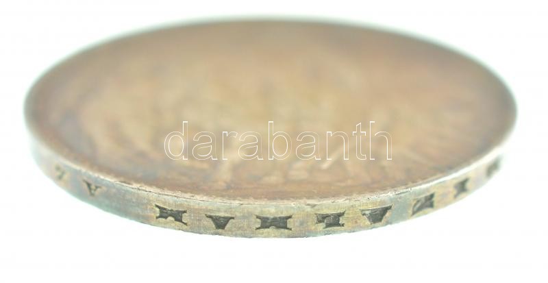 1896KB 1K Ag 'Millenium' eredeti sötétbarna 'Millenniumi Koronaérem - 1896' díszdobozban T:1- patina / Hungary 1896KB 1 Korona Ag 'Millennium' in original, brown case C:AU patina Adamo K5.2 - Image 4