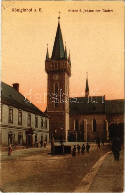 Dvur Králové nad Labem, Königinhof an der Elbe; Kirche S. Johann des Täufers / church (EK)