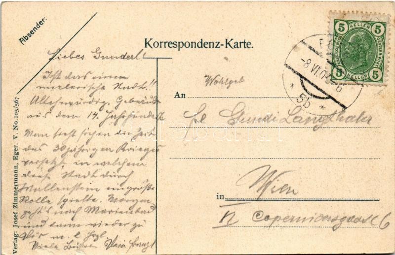 1907 Cheb, Eger, Kaiserburg / castle - Image 2