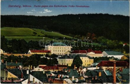 1917 Sternberk, Sternberg; Partie gegen das Katholische Volks-Vereinshaus / German clubhouse