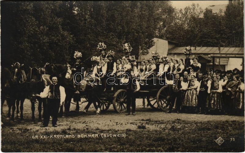 Ceské Budejovice, Budweis; Gr. XXI. Kronland Böhmen / folk festival