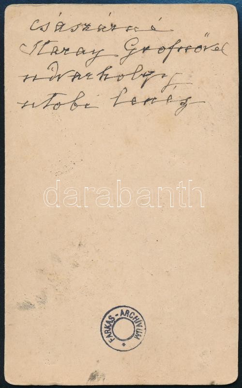 1898 Genf, Erzsébet királyné (Sisi) Sztáray Irma társaságában, hátoldalon feliratozva, / Queen Elisabeth with a court lady, 10,5×6,5 cm - Image 2