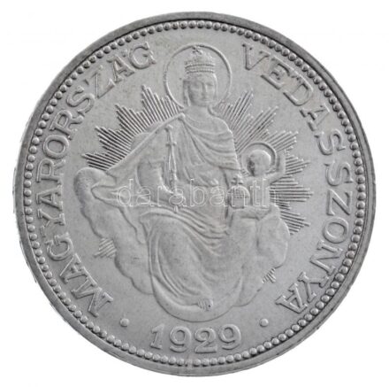 1929. 2P Ag 'Madonna' T:1- / Hungary 1929. 2 Pengő Ag 'Madonna' C:AU Adamo P7