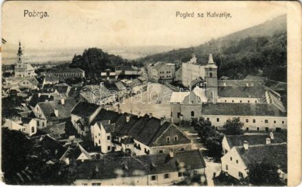 1909 Pozsega, Pozega; Pogled sa Kalvarije (EK)
