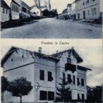 1909 Csázma, Csezmice, Cazma; Fő utca, erdészeti hivatal / Sumarija / main street, forestry office
