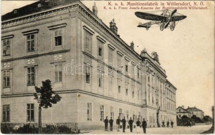Wöllersdorf, K.u.k. Munitionsfabrik, K.u.k. Franz Josefs Kaserne der Munitionsfabrik / munitions factory, military barracks, aircraft (EK)