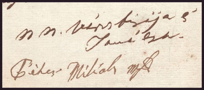 1848 Kiskunszabadszállás város szerződése a város boltjának működtetéséről. A városi elöljárók aláírásával és a város címeres pecsétjével. - Image 3