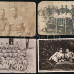 cca 1870-1910 9 db katonákat ábrázoló fotó vegyes állapotban