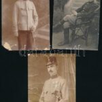 cca 1870-1910 9 db katonákat ábrázoló fotó vegyes állapotban - Image 2