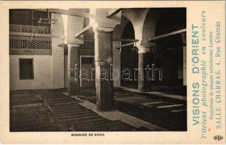 Konya, Konia; Mosque interior. Visions D'Orient l'Orient photographie en couleurs