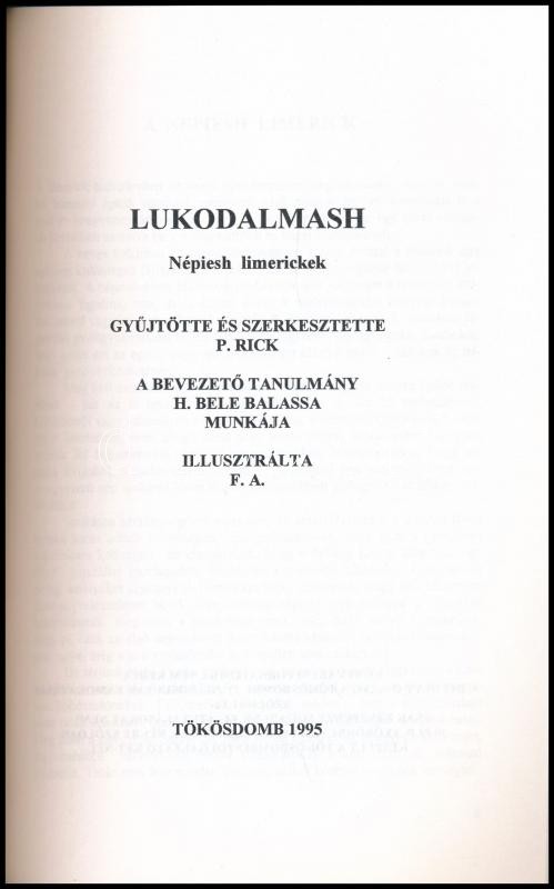 P. Rick: Lukodalmash / Marsbéli orgiák (pajzán könyv). Kiadói papírkötés, illusztrált, jó állapotban - Image 3