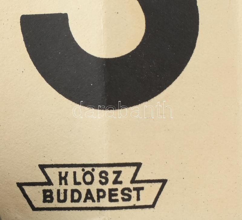 cca 1940 Bronhy édesség Stühmer plakát. Klösz nyomda. 31x94 cm Hajtva. - Image 3