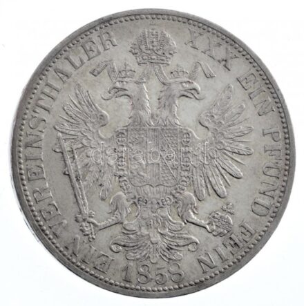 Ausztria 1858A Tallér Ag 'Ferenc József' (18,52g) T:1-,2 kis ph. / Austria 1858A Thaler Ag 'Franz Joseph' (18,52g) C:AU,XF small edge error Krause KM# 2244