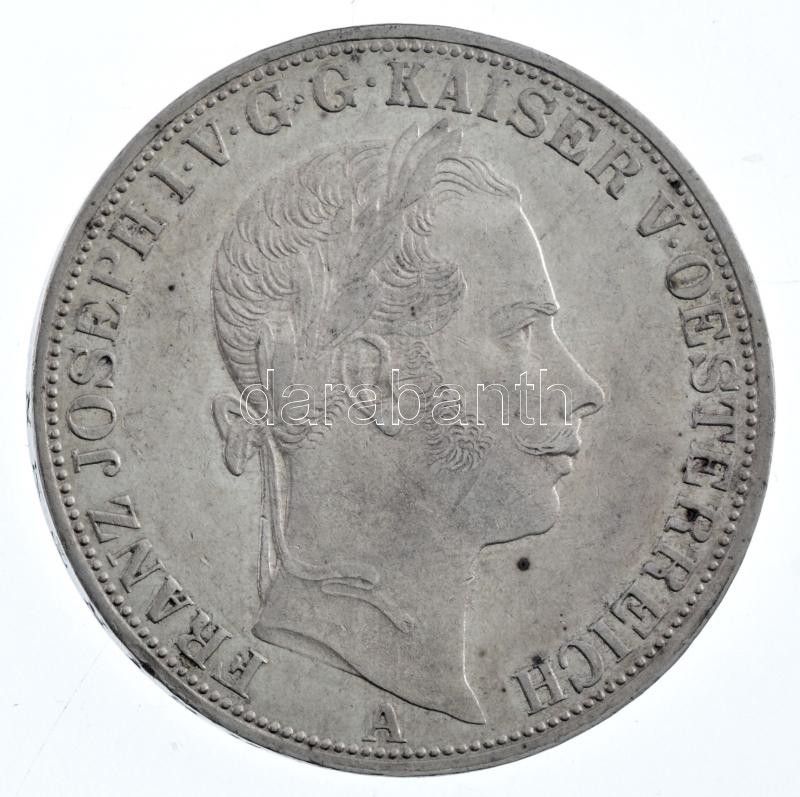 Ausztria 1858A Tallér Ag 'Ferenc József' (18,52g) T:1-,2 kis ph. / Austria 1858A Thaler Ag 'Franz Joseph' (18,52g) C:AU,XF small edge error Krause KM# 2244 - Image 2