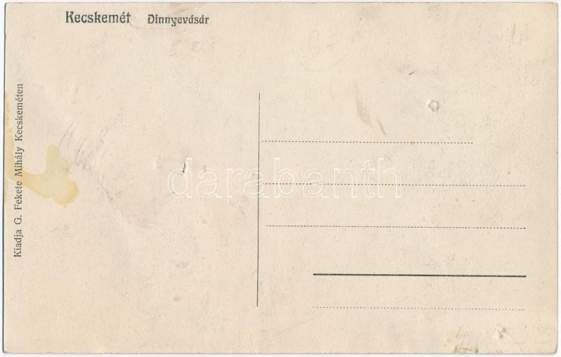 Kecskemét, dinnyevásár, árusok. G. Fekete Mihály kiadása (Rb) - Image 2