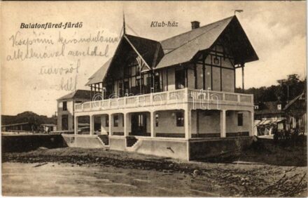 1926 Balatonfüred-fürdő, Klkub-ház