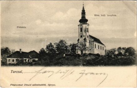 1905 Tarcal, Római katolikus templom és plébánia. Divald (EK)