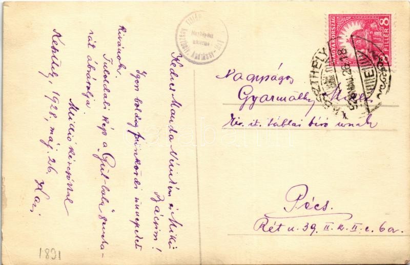 1928 Keszthely, Gül-Baba zenekar tagjai, csoportkép. Tímár photo (EK) - Image 2