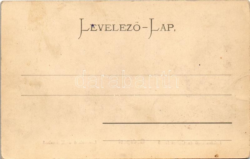 Budapest II. Lukács és Császár fürdő. Montázs hajókkal és csónakokkal - Image 2