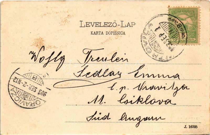 1903 Szávaszentdemeter, Mitrovice, Mitrovitz an der Save, Sremska Mitrovica; Templom utca, Szerb ház / Kirchen Gasse, Serbische Heim / street, Serbian house (EK) - Image 2