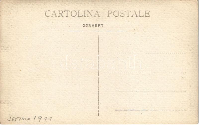 1911 Torino, Turin; előkelő férfiak díszmagyarban / Hungarian noblemen in decorative uniform. photo - Image 2