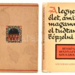 Kós Károly, 2 db könyv: 'A legszebb élet, amit magamnak el tudtam képzelni'. Benkő Samu beszélgetései Kós Károllyal. Bukarest, 1978, Kriterion Könyvkiadó. Gazdag képanyaggal, Kós Károly rajzaival és metszeteivel illusztrálva.