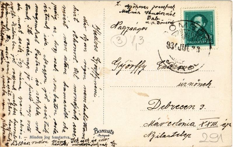 1934 Dömsöd, Zsuzsa- és Mike-lak a Petőfi szigeten, Petőfi strand (ázott / wet damage) - Image 2