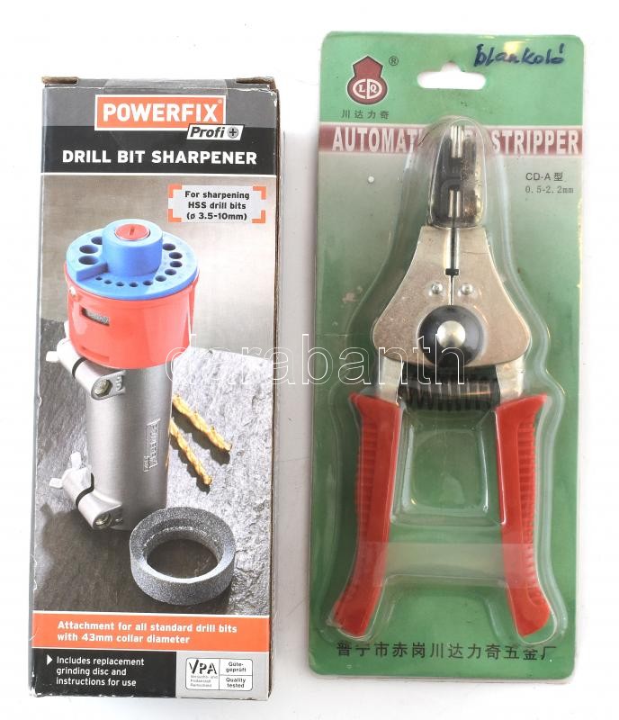 Fúrószár élező (3,5-10 mm) + blankoló fogó, eredeti csomagolásban