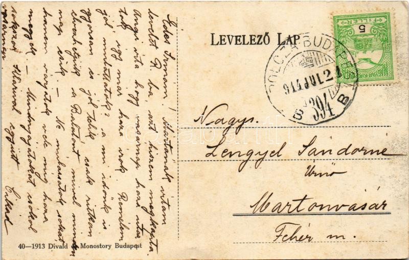 1914 Badacsony, Kőkapu, vadász puskával - Image 2