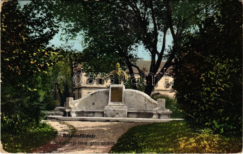 1911 Balatonföldvár, Széchenyi Imre gróf szobor (Rb)
